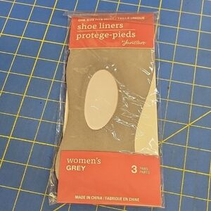 Juncture Grey Shoe Liners 3 Pair per Package